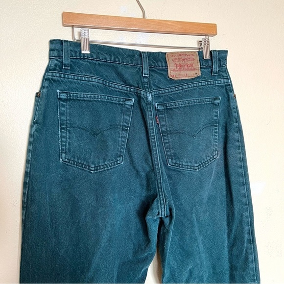 Vintage Levi’s 551 Green/Blue USA Tapered Relaxed Fit Jean - Picture 7 of 15